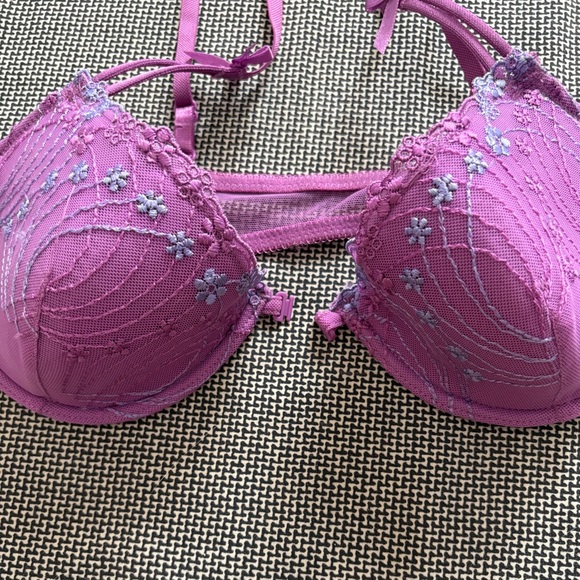 Rene Rofe Purple Lace Bra - Picture 2 of 5